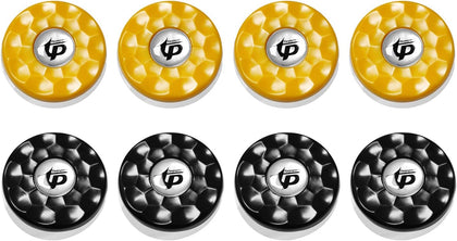 (Dia.58mm)2-1/4'' Shuffleboard Pucks, Matt surface Set of 8 Orange/Black