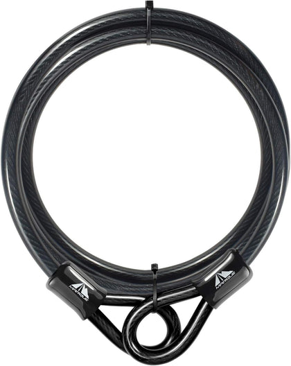 Security Steel Cable - 3/8 inch (10 mm) Thick (4', 7', 15', 20' or 30') Vinyl Coated Braided Steel Cable with Double