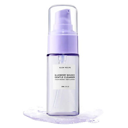 Blueberry Bounce, Korean Exfoliating Face Wash, Travel Size, Double Cleanse Foaming Cleanser, Makeup Remover +