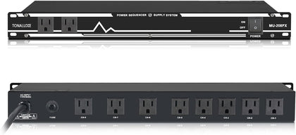 Power Conditioner for Audio Equipment, 10 Outlets 30A Rack Mount Audio Digital Pro Power Supply Controller Regulator