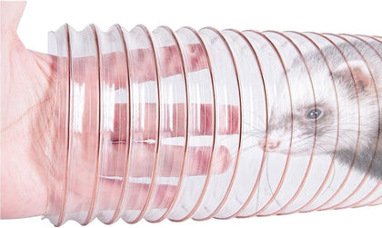 Pet Products Transparent Thru-Way - 46In Interactive Tunnel for Ferrets F Rat Guinea Pig Ratand Small Pets