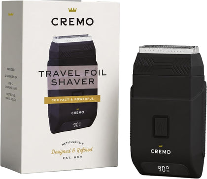 Travel Foil Shaver, Compact Portable Cordless Electric Razor, USB-C | Dual-speed foil system, IPX7 wet/dry, USB-C