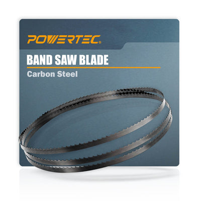 POWERTEC 56-1/8 Inch Bandsaw Blades, 1/8" x 14 TPI Band Saw Blades for Delta 28-180, 28-185, Pro-Tech and Ohio forge 3-Wheel 10" Band Saw for Woodworking, 1 pack (13163)