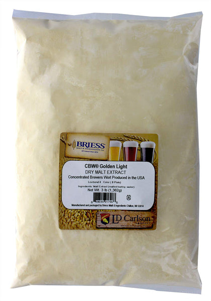 1E-HKKA-3YTM Light Dry Malt Extract 3lbs for Home Brewing,Beige