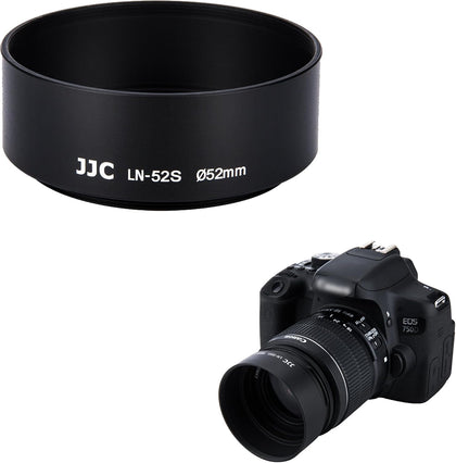 52mm Screw-in Mount Aluminum Metal Lens Hood for DSLR Mirrorless Lens | for Nikon AF Nikkor 50mm f1.8D, Nikon AF