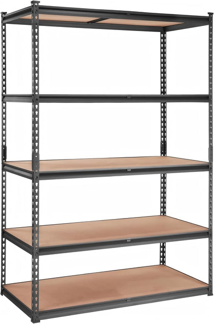 Storage Shelving Unit, 5-Tier Adjustable Metal Storage Shelves, 48" L x 24" W x 72" H Heavy Duty Garage Storage