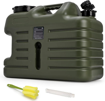 5 Gallon Water Container with Spigot, Portable Water Storage Jug for Camping, Sturdy Thick Water Storage Tank, BPA