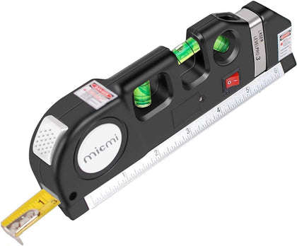 Laser level, Multipurpose Laser tape measure Line 8ft+ Tape Measure Ruler Adjusted Standard and Metric Rulers Update