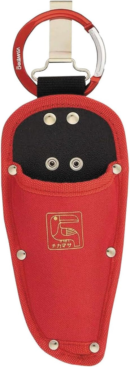 CHIKAMASA CS-PS10, Gardening Pruning Shears Holder/Holster with Carabiner and Hook.