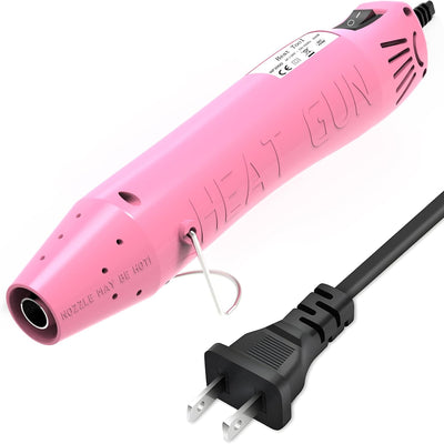Heat Gun, Mini Heat Gun for Shrink Tubing, Portable Heat Gun for DIY Crafts, 300W Heat Air Gun with Reflector Nozzle