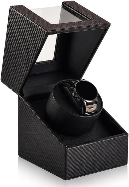 Automatic Watch Winder for Automatic Watches, Single Watch Winder Box with Quiet Motor, Wooden Watch Winder Case with