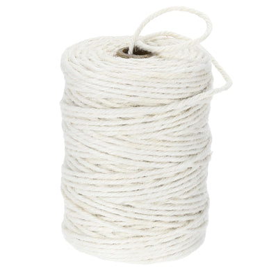 Natural Jute Twine String 328ft x 3mm Long Strong Twine Rope for Arts Crafts Ribbon Gift Wrapping Packing Christmas