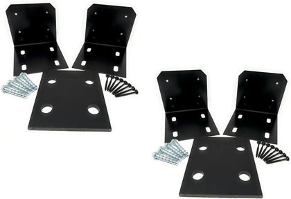 J.H. Yoder Timbers 10x10 Post Base Kit - Powder-Coated Heavy Duty Aluminum Post Anchors - Adjustable 9.25" - 10.5"
