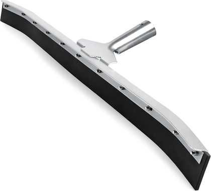 Curved Floor Squeegee 36’’, Rubber Blade Garage Squeegee, Taper Pole Connection - Handle Sold Separately for Tiles