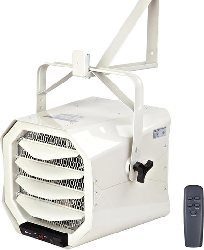 DR-910F 10,000-Watt 240V Heavy-Duty Hardwired Shop Garage Heater Wall/Ceiling Mounted with Remote Controlled Thermostat