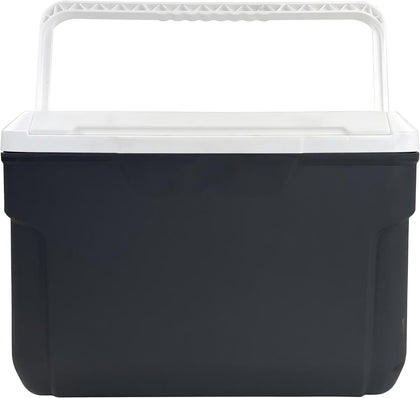 10QT Hard-Sided Insulated Cooler Gray Stores 14 Cans, Compact Leak Resistant Ice Chest, Lightweight Portable Cooler