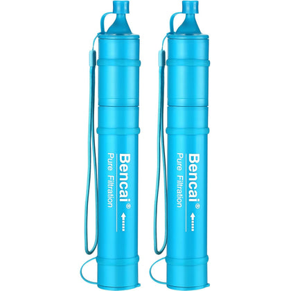 4-Stage 0.1 Micron Ultrafiltration Water Filter Straw | 3-Section Detachable for Easy Backwash | for Outdoor
