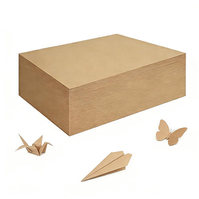 200 Sheets Brown Kraft Paper for Wrapping Gifts Bouquet 12”x 17”Construction Paper for Art Craft Drawing Supplies