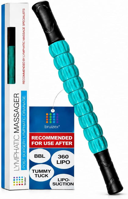 Muscle Roller Lymphatic Drainage Massage Roller Stick - for Myofascial Pain Relief | Post Liposuction & Fibrosis