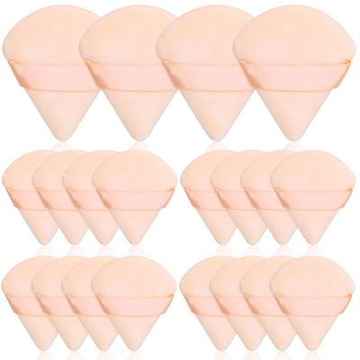 20pcs Triangle Powder Puff, Loose Powder Puffs Makeup Puff for Face Powder, Setting Powder Puff for Make Up, Face