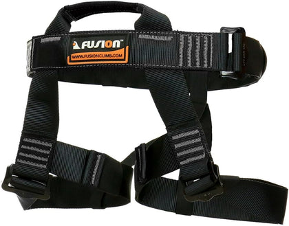 Rock Climbing Harness - Fusion Climb - (5,000 LBS Rated) Professional Half Body Harness for Mountaineering, Tree