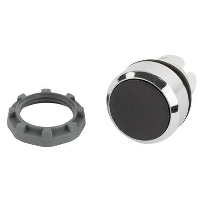 ABB MP1-30B Push Button Operator, 22 mm, Momentary, Flush Operator, Black