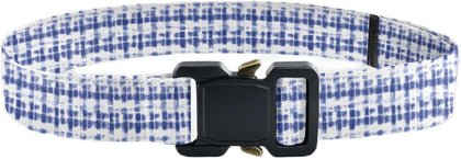 Blue White Tie Dyed Print Kids Belt, Adjustable Elastic Belts for Boys Girls, Stretch Waist Belt with Metal Square