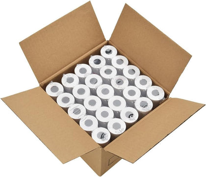 2 1/4" Thermal Paper Rolls - 50 Rolls of 2.25 x 50' Credit Card Receipt Paper, Compatible with Clover POS