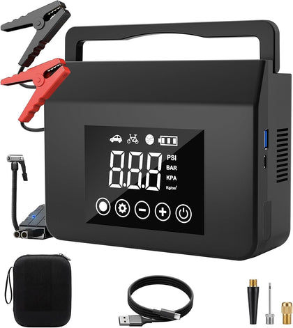 Portable Car Battery Jump Starter with Air Compressor 4000A 150PSI Inflator