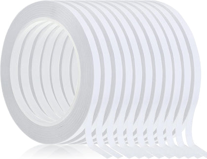 8 Rolls Double Sided Tape for Crafts Art, 1/4 Inch Wide