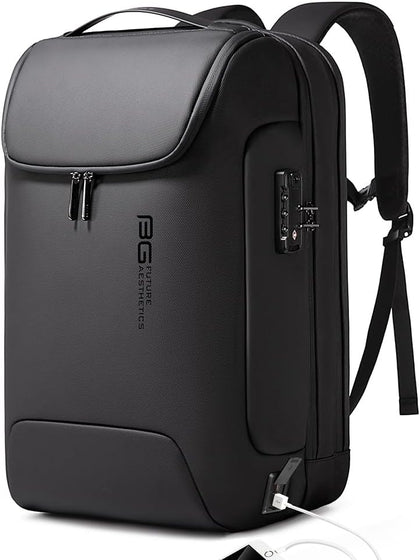 Men's Anti-Theft Backpack,Waterproof Fashion Travel Backpacks,High Tech Backpack with USB3.0 Charging Port,Business
