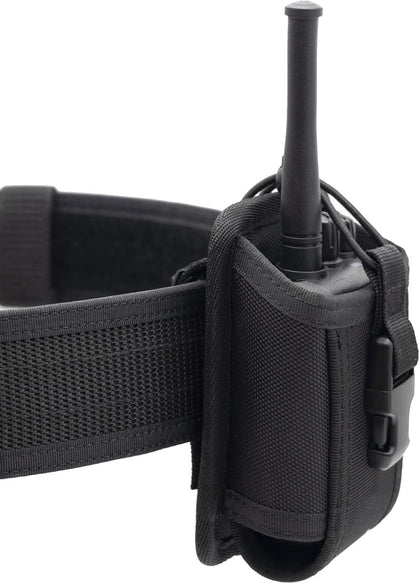 Universal Radio Pouch MOLLE Compact Tactical Radio Holster Holder for Duty Belt MOLLE Vest Walkie Talkies Case