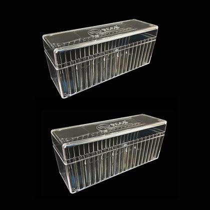 2 Pack Coin Slab Storage Box Fits PCGS,NGC, Slab Coin Holder,Clear | graded coin slab case, 40 Slots