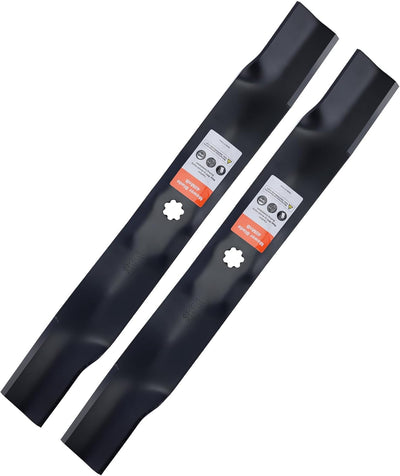 AM141034 John D-eere D110 D130 D105 D125 X300 42 Cut Mower Blades | 7 Star,OEM AM137327 AM141032 M154062,LT160 Z225
