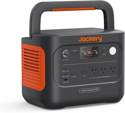 Explorer 1000 v2 Portable Power Station,1070Wh LiFePO4 Battery,1500W AC/100W USB-C Output, 1 Hr Fast Charge, Solar