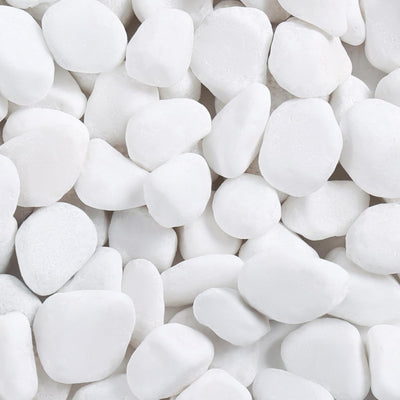 5 lbs White River Rocks, 1.2-2 Inches Pebbles for Indoor Plants, Aquarium Rocks Used in Fish Tank, Decorative Stones