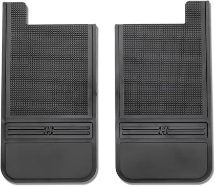Universal Muddog Mud Flaps | Rubber Rear Mud Flaps - 12" w/o Weight - Black | 55100, 12" X 22" (See Below for Vehicle