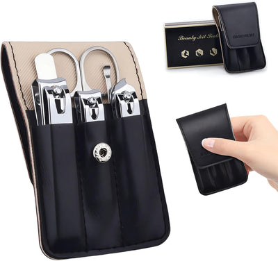 Nail Clipper Set, 6 Pcs Stainless Steel Fingernail and Toenail Clippers