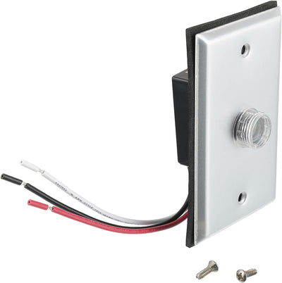 1Pack Photocell Sensor for Outdoor Lights,120V-277V AC Dusk to Dawn Light Sensor Control,Hardwired Post Eye Photocontrol with Wall Plate