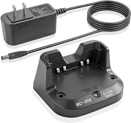 BC-202 Rapid Charger Replacement for ICOM IC-705 ID-52A ID-51A 2-Way Radio | Smart desktop charger fits ID-52E ID-51E