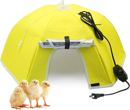 Large Chick Brooder Heating Plate Chick Brooder Box 21.6" Heat up to 50 Chicks, Chick Warmer Chicken Coop Heater
