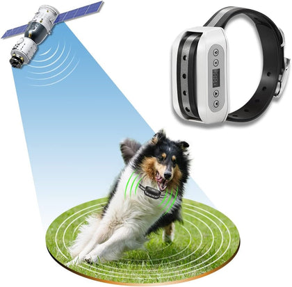 GPS Wireless Dog Fence System, Electric Satellite Technology Pet Containment System by GPS Signal Boundary for Dogs