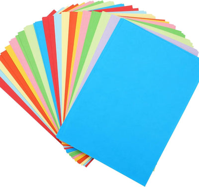 200 Sheets 10 Colors Colored Paper A4 Printer Copy Paper Stationery Multipurpose Colored Printing Origami Paper for