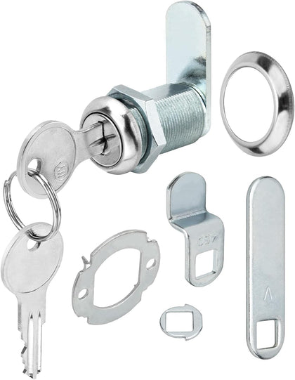 U 9945 1 1/8" Cam Lock, Diecast Drawer and Cabinet Lock for Prime-Line | 1 1/8" Length Cylinder Lock for 13/16” Max