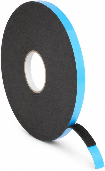 DC-PEF06P Double Sided Window Glazing Tape, Black, 1/16 Inch Thick x 1/2 Inch Wide x 150 Feet, Weather Resistant