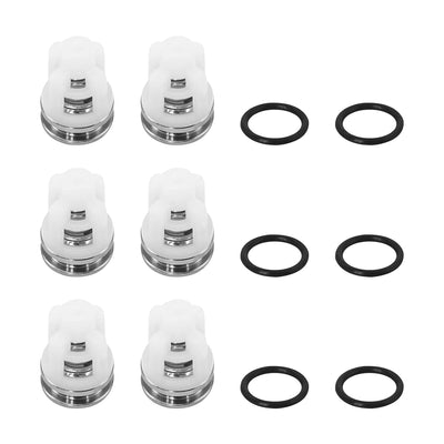 6 Pack Pressure Washer Pump Check Valves Kit with O-Rings 7110110 Fits for AAA Delco DeWalt Excell Simpson Pumps