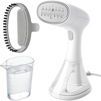 1600W Handheld Garment Steamer, Portable Electric Clothes Steam Iron with 3 Adjustable Steam Settings, Premium