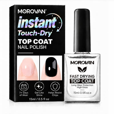 Top Coat Nail Polish: 30s Quick Air Dry Top Coat Clear Nail Polish