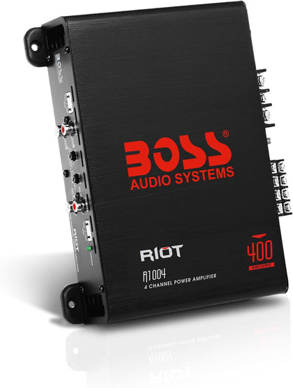 R1004 Riot 400 Watt 4 Channel Class A/B Car Amplifier