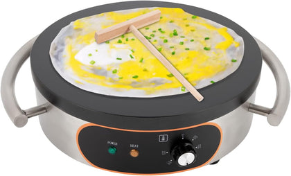 16’’ Non-stick Crepe Griddle, 1500W Electric Pancake Maker, Power-Off